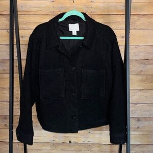 H&M Black Wool Jacket for Women